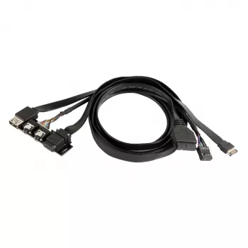 Atnaujinimo rinkinys SidabrinėSTONE SST-G11313530-RT — priekinio skydelio USB Type-C (USB 3.1 Gen 2)