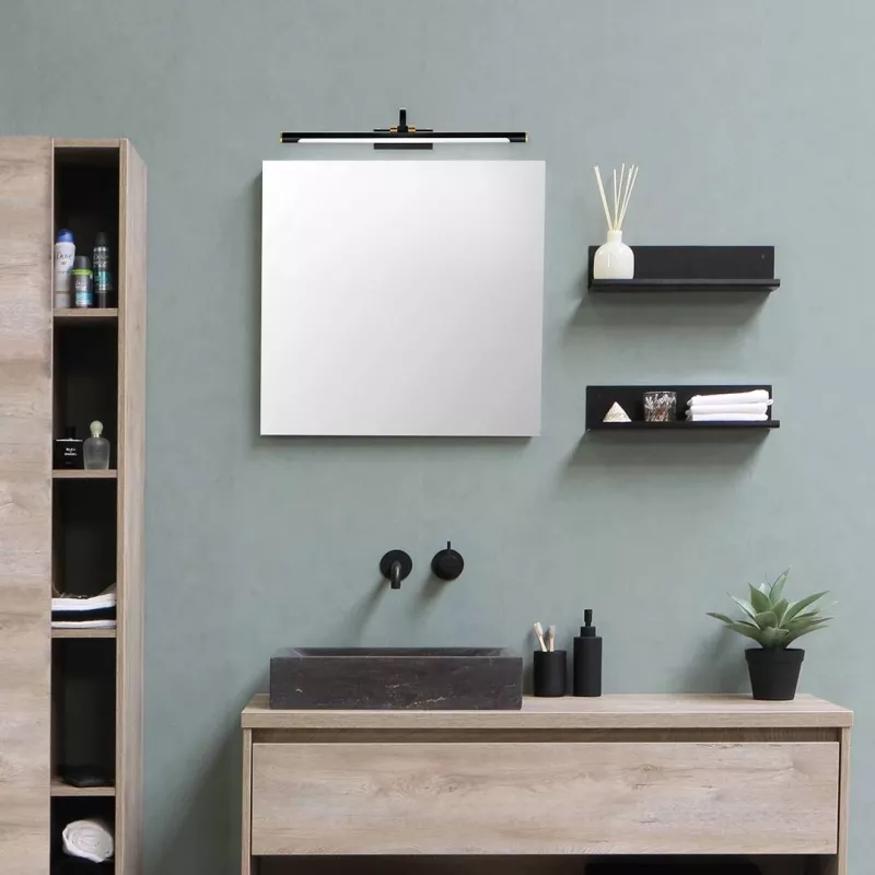 Dekoratyvinis sieninis šviestuvas ActiveJet AJE-FADO — LED 12W, 720 lm, 4000K, IP44, 560×210×100 mm