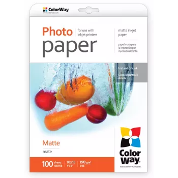 ColorWay - fotopopierius - matinis - 100 lapų -