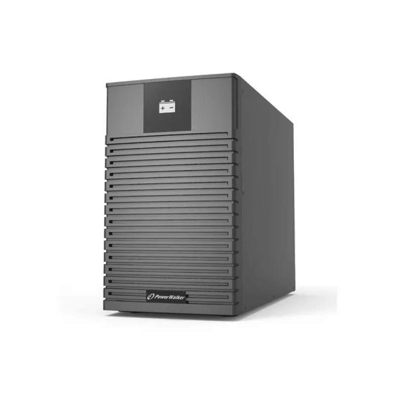 UPS akumuliatoriaus spinta PowerWalker BP I72T-12x9Ah Bokštinė Juoda — 12 skyrių, 9 Ah akumuliatoriai, ratukai, 318×192×428 mm