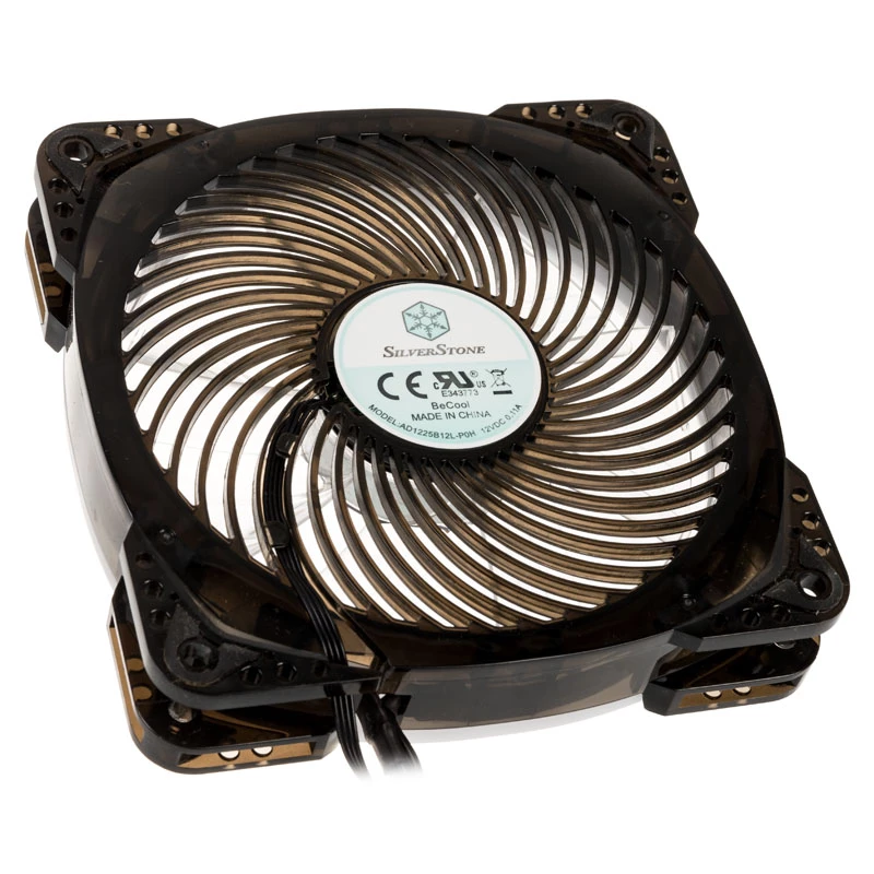 SilverStone SST-AP124-ARGB 120 mm ARGB dėklo ventiliatorius – juodas