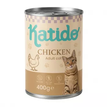 KATIDO vištiena - šlapias kačių maistas - 400g