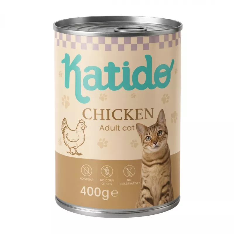 KATIDO vištiena - šlapias kačių maistas - 400g