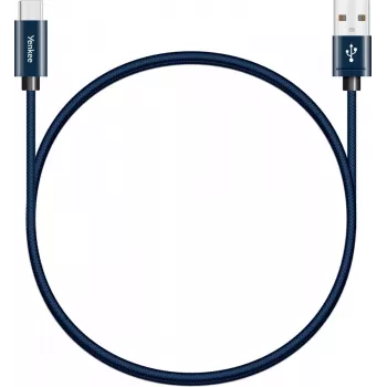 kabelis YENKEE YCU 301 BE USB a 2.0/USB C 1m Fialov