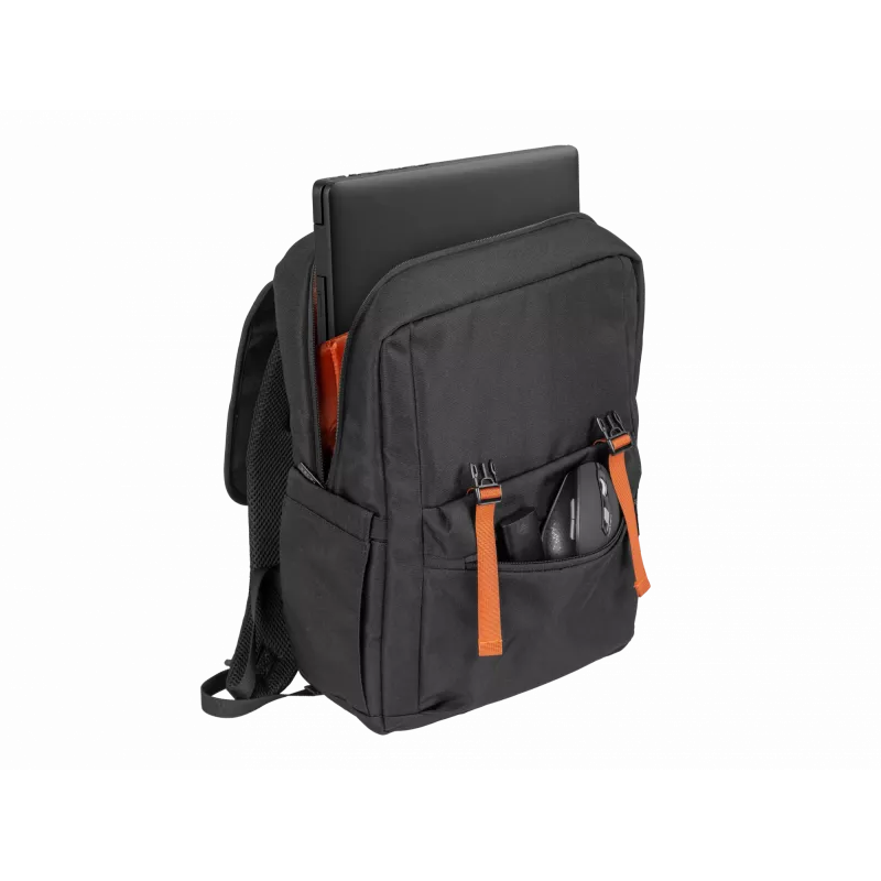 NATEC Niala Ginger Orange 39,6 cm (15,6 inch) Kuprinė Juoda