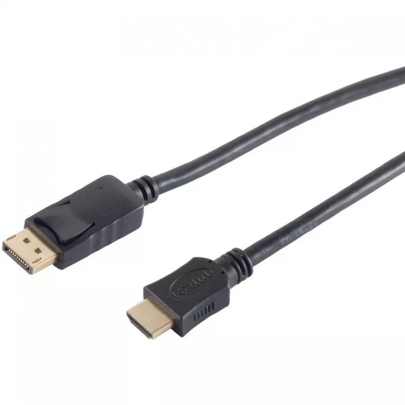 DisplayPort į HDMI kabelis, No name, 3 m, juodas