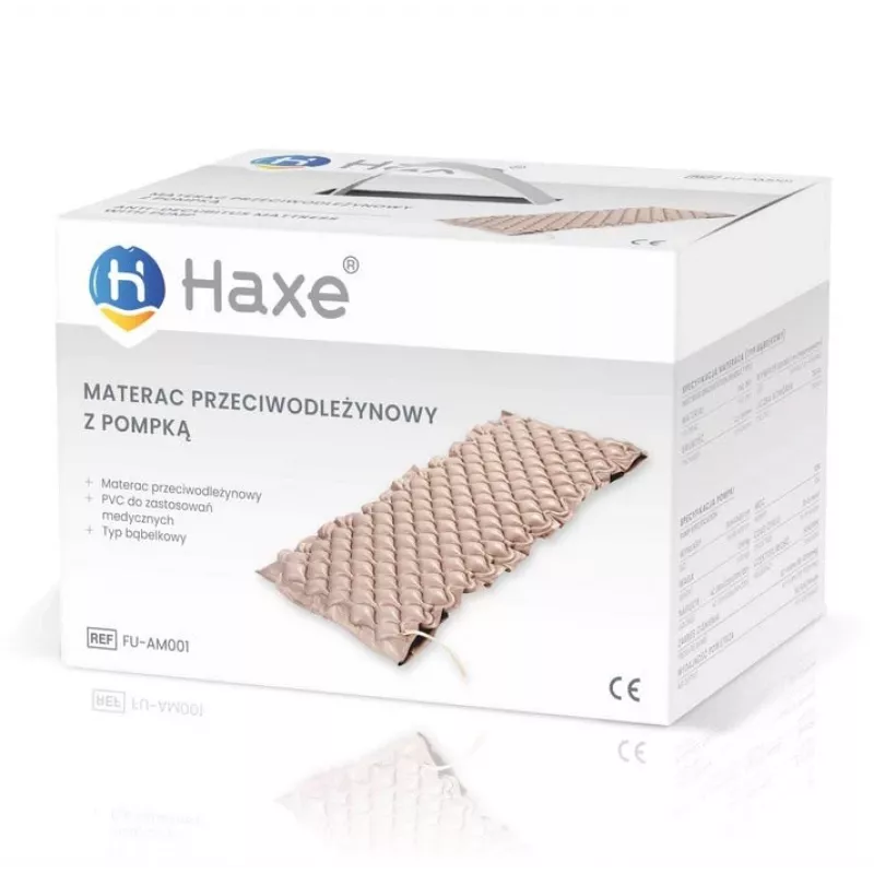 Praguloms gydyti skirtas čiužinys Haxe FU-AM0001 viengubas PVC, įprastas 2000×900×70 mm, 130 kamerų, elektrinis siurblys