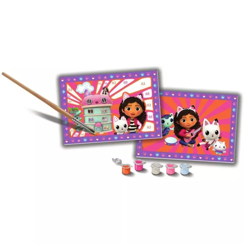 Junior Paint by Numbers – DreamWorks Gabby's Dollhouse (2 dizainai)