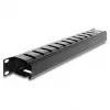 Patch panel DELOCK 67628 1U, juodas nailonas, 483 mm gylis, 70x44,5 mm