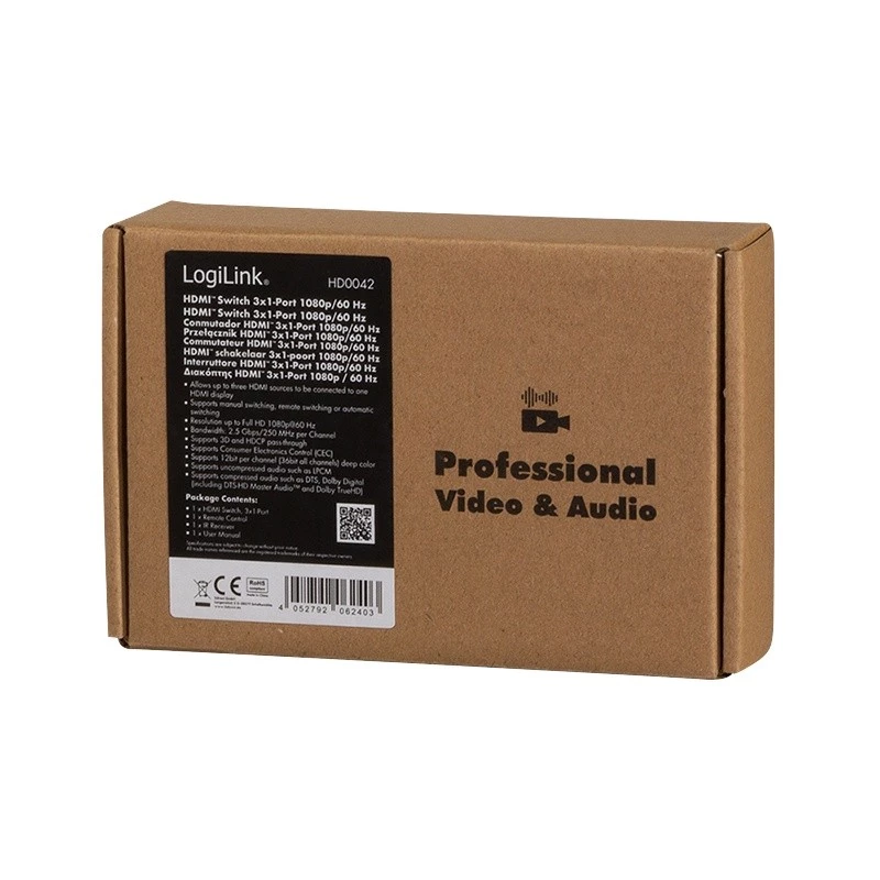 HDMI vaizdo jungiklis LogiLink HD0042