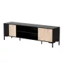 Cama RTV spintelė MERCI RTV spintelė 180 x 40 x 53.5 cm juodas/ąžuolas artisan