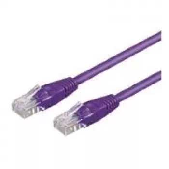 Tinklo kabelis Goobay 0,25m 2xRJ-45 Violetinis Cat6