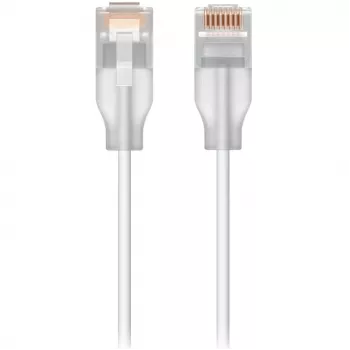 Ubiquiti UACC-Cable-Patch-EL-0.15M-W tinklo kabelis permatomas, baltas Cat6