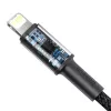Baseus didelio tankio pintas laidas Type-C į Lightning, PD, 20W, 1m (juodas)