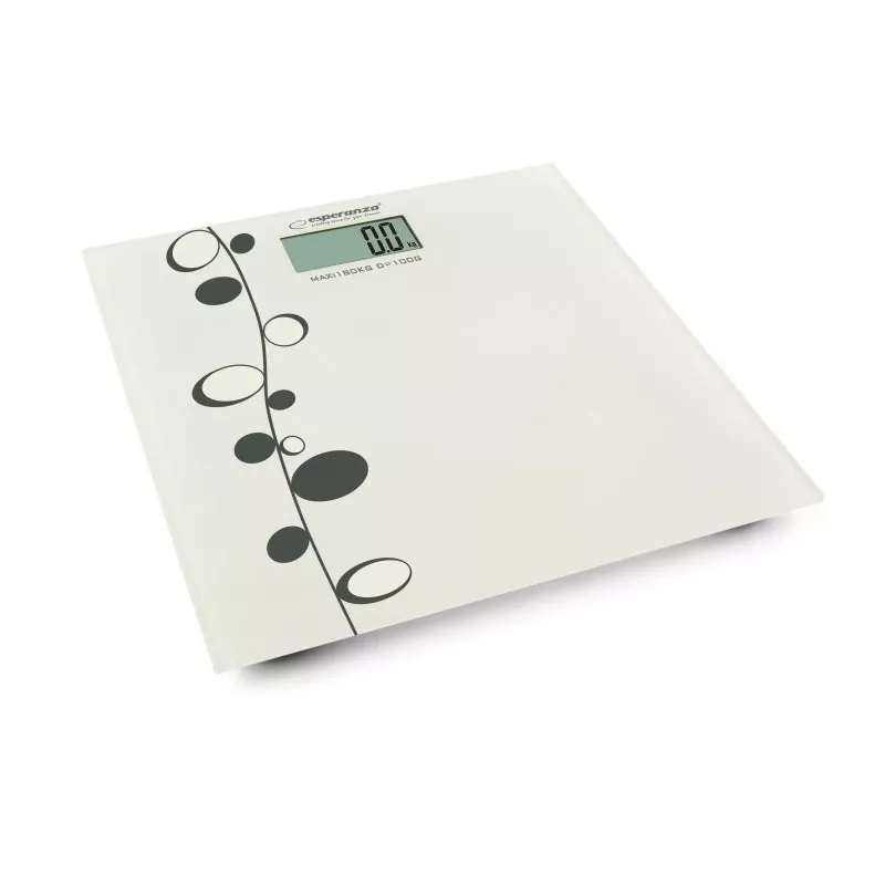 Asmeninės vonios svarstyklės Esperanza Zumba EBS005 - elektroninės, 180 kg, baltas stiklas