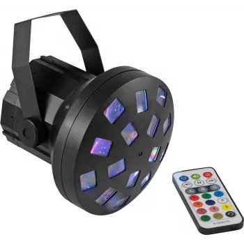 LED efektų šviestuvas EUROLITE Mini Z-20 USB — 7 spalvų, kompaktiškas USB maitinamas scenos šviestuvas