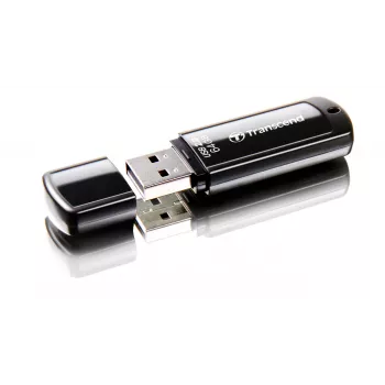 USB atmintinė Transcend JetFlash 350 64GB, USB 2.0, juoda