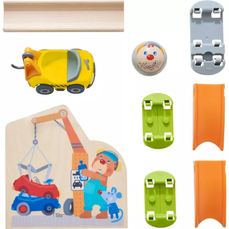 Teminis rinkinys „Scrap Yard“ HABA Kullerbü