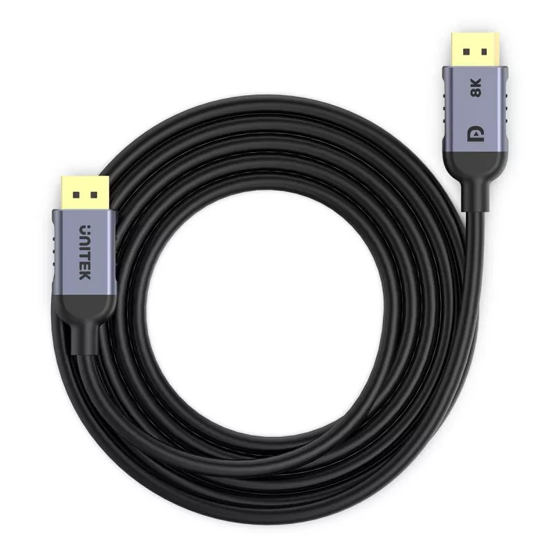 UNITEK C1628GY01-3M DisplayPort kabelis juodas, pilkas