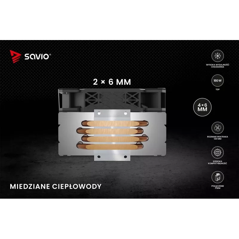 SAVIO VORTEX X2 CPU aušintuvas