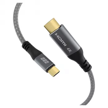EFB Elektronik USB-C į HDMI kabelis 4K30Hz pilkas - Kabelis - Skaitmeninis/Duomenų (USB-HDMI-00001)