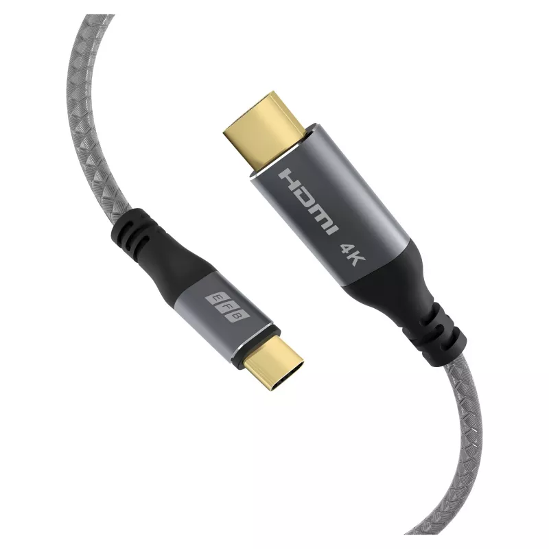 EFB Elektronik USB-C į HDMI kabelis 4K30Hz pilkas - Kabelis - Skaitmeninis/Duomenų (USB-HDMI-00001)