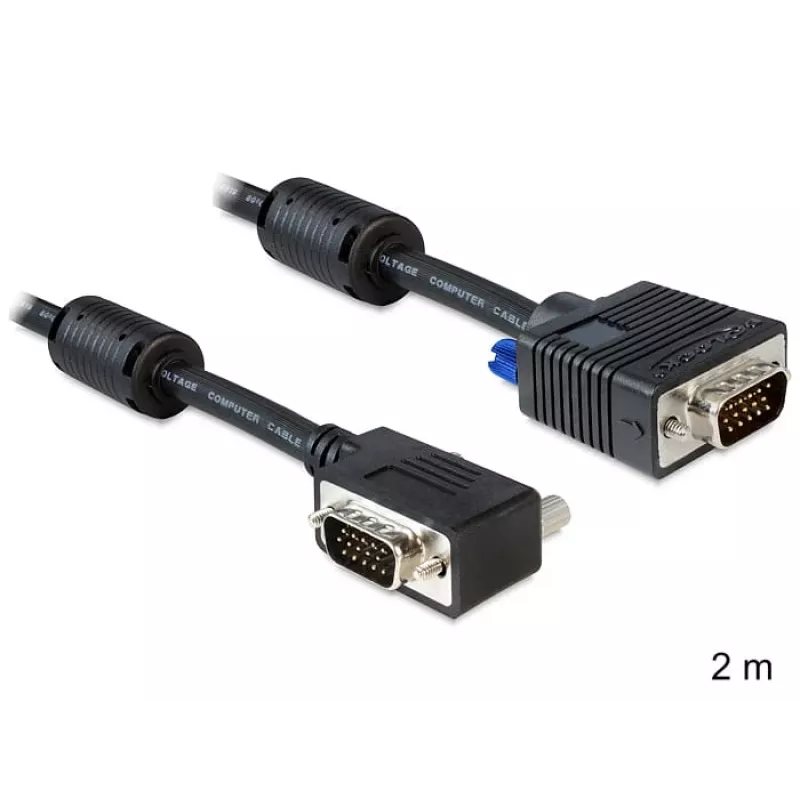 SVGA laidas DeLOCK 83173 2m VGA D-Sub juodas