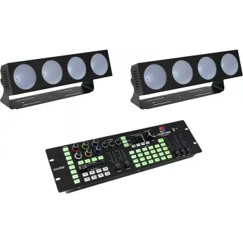 LED šviestuvų rinkinys EUROLITE CBB-4 DMX valdiklis RGB, valdiklis RGB LED šviestuvams