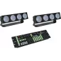 LED šviestuvų rinkinys EUROLITE CBB-4 DMX valdiklis RGB, valdiklis RGB LED šviestuvams