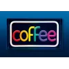 Neoninis LED ženklas ActiveJet AJE-NEON COFFEE, įvairiaspalvis, USB 5V, paviršinis montavimas, AS plastiko rėmas