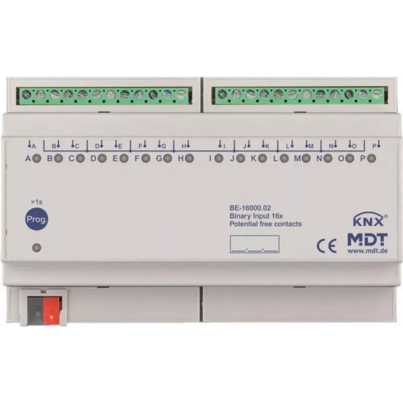 MDT BE-16000.02 dvejetainis įėjimas 1 6 krypčių, 8TE, REG (BE-16000.02)