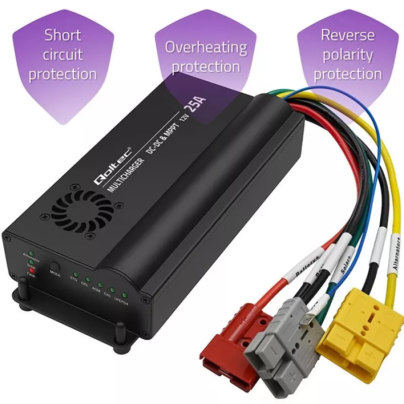 Automatinis įkroviklis DC-DC 12V su MPPT valdymu 25A