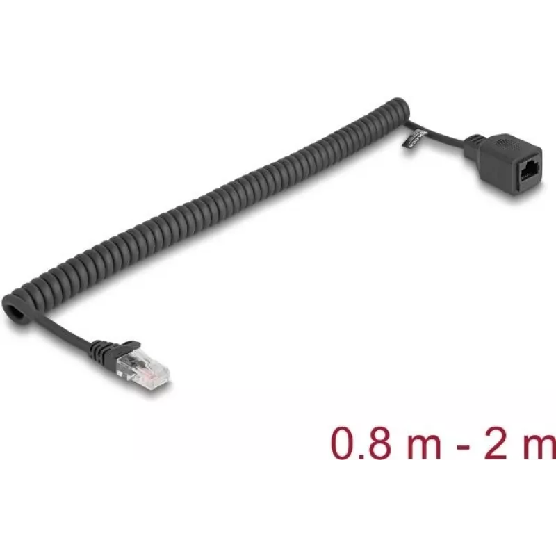Tinklo kabelis DeLOCK 90670 RJ-45 Cat5e 2 m Juodas