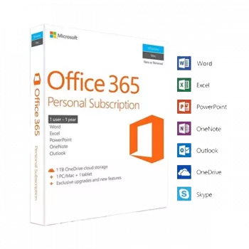 Microsoft Office 365 Personal 1 metų licencija (VPN Pietų Afrika)