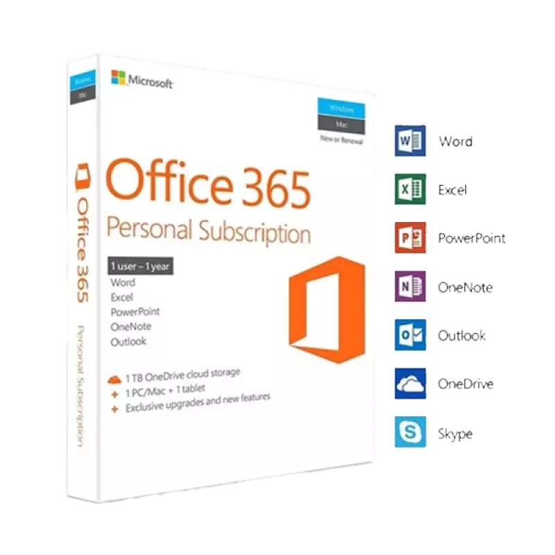 Microsoft Office 365 Personal 1 metų licencija (VPN Pietų Afrika)