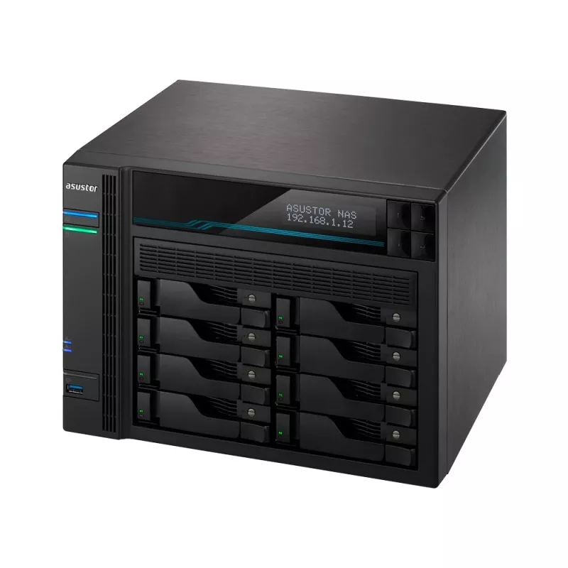 Asustor Lockerstor 10 AS6510T NAS bokštas Intel Atom® C3538 8 GB DDR4 0 TB ADM juoda