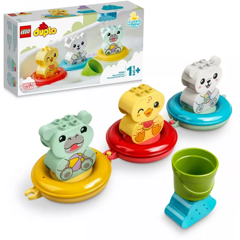 LEGO DUPLO 10965 MAUDYMOSI SMAGUMAS: PLŪDURIUOJANTIS GYVŪNŲ TRAUKINYS