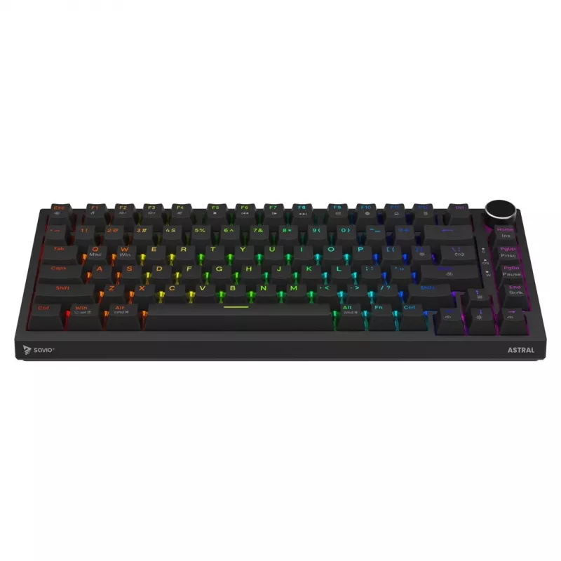Savio ASTRAL BLACK JADE klaviatūra žaidimams USB QWERTY US International