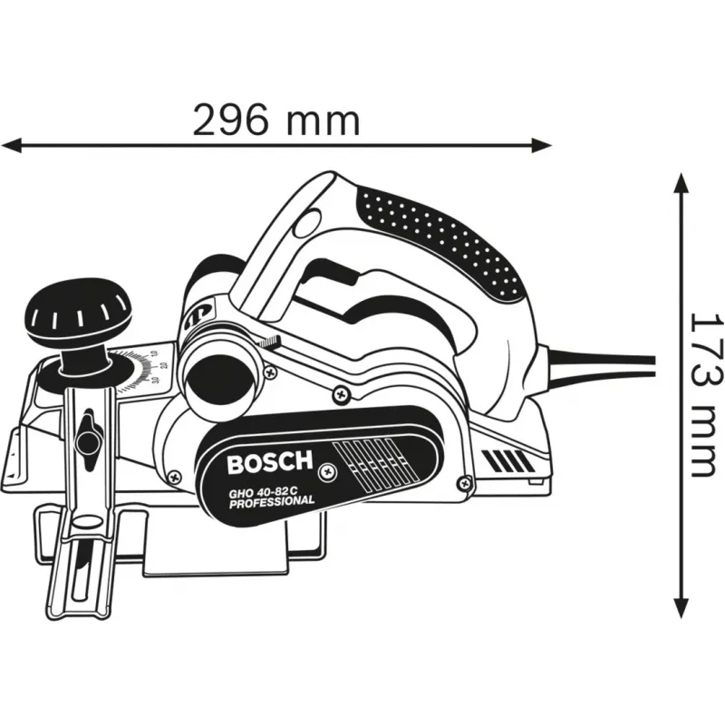 Bosch GHO 40-82 C Professional juoda, mėlyna, sidabrinė 14000 aps./min 850 W