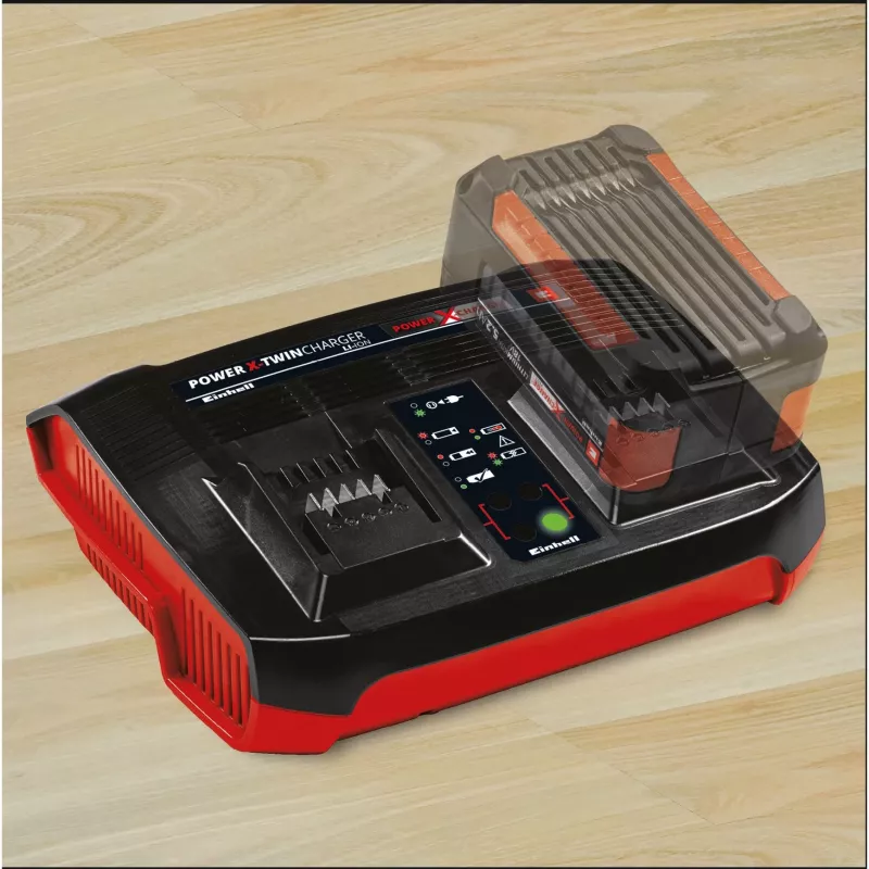 Einhell Power-X-Twincharger 3 A akumuliatorių įkroviklis patalpoms juodas - raudonas (4512069)