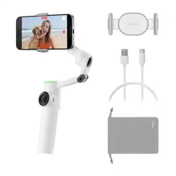 „Insta360 Flow 2 Pro“ AI sekimo stabilizatoriaus rinkinys (baltas)