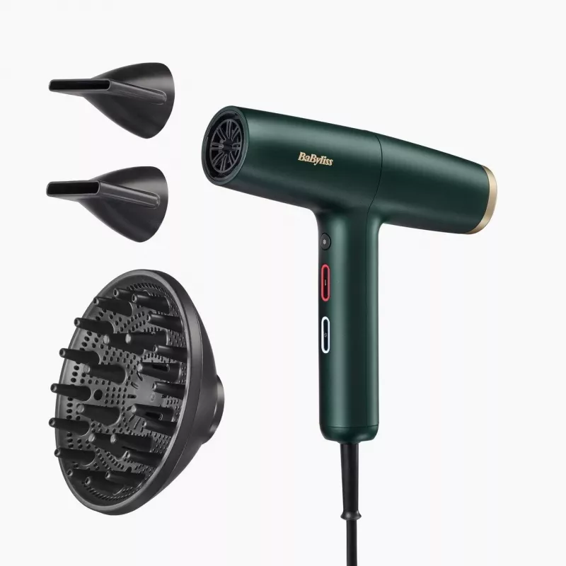 BaByliss Air Power Pro plaukų džiovintuvas 1700 W Auksinis, Žalias