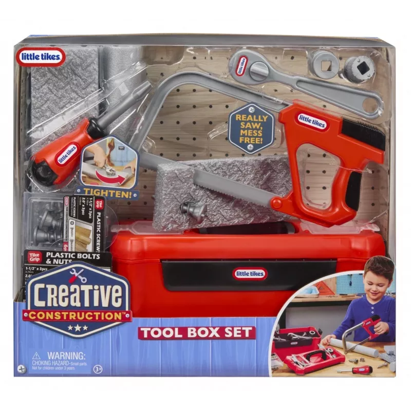 Little Tikes Creative Construction žaislinių įrankių dėžės rinkinys
