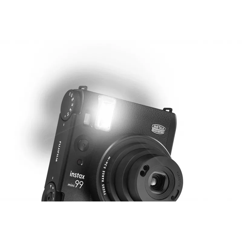 Momentinis fotoaparatas Fujifilm Instax Mini 99 Juoda — nuotrauka 62×46 mm, juostelė 86×54 mm, 60 mm židinio nuotolis