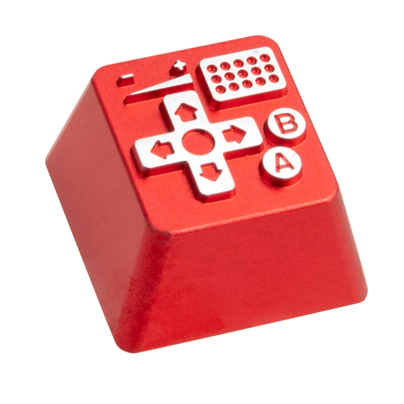 ZOMOPLUS Aliumininis klavišo dangtelis Retro Gamepad II - Raudonas