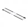 Lygiagretaus įėjimo kabelių raištelis DeLOCK Beaded kabelis Tie L 200 x W 2.4 mm juodas 100 vnt.
