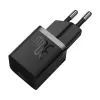 Baseus P10110902113-01 USB-C GaN5 mini 30W tinklo įkroviklis, juodas