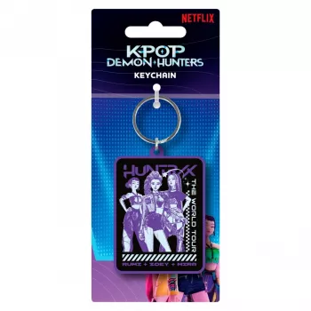 K-POP Demon Hunters Huntrix PVC raktų pakabukas