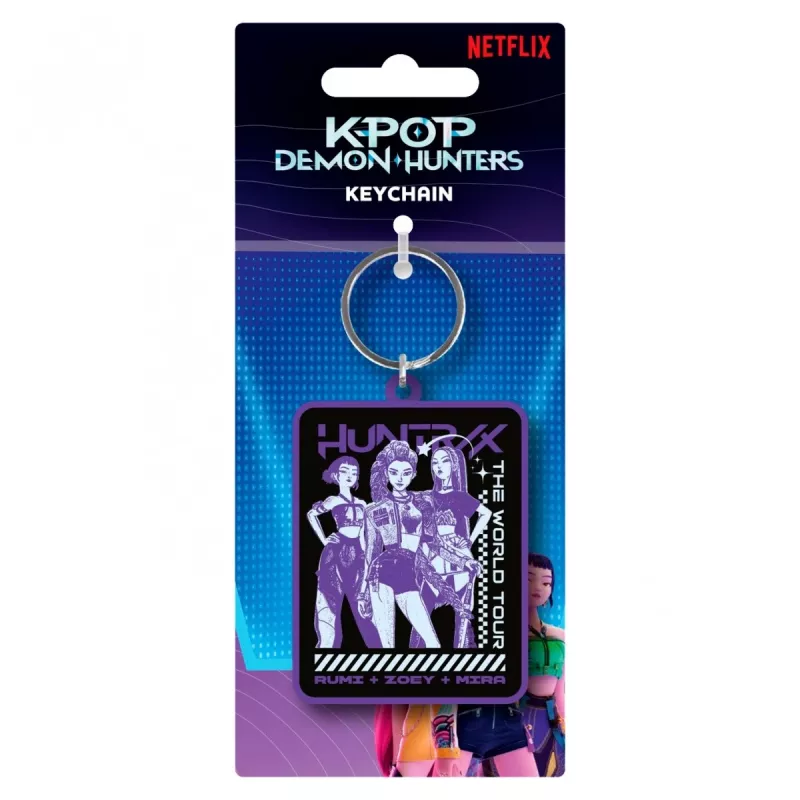 K-POP Demon Hunters Huntrix PVC raktų pakabukas
