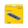 USB šakotuvas DeLOCK 64088 permatomas USB 3.2 Gen 1 Micro-B